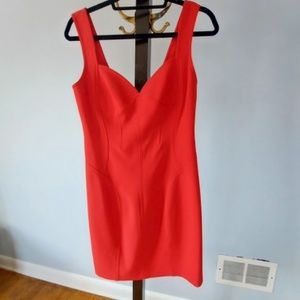 Diane Von Fustenberg Red BodyCon Stretch Mini  Dress